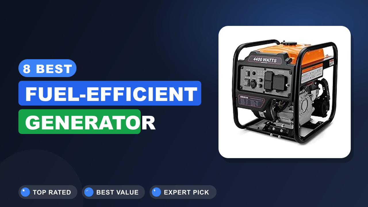 8 Best Fuel-efficient Generator