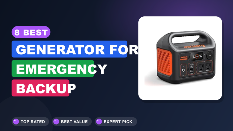 8 Best Generator for Emergency Backup