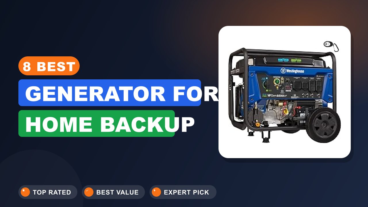 8 Best Generator for Home Backup