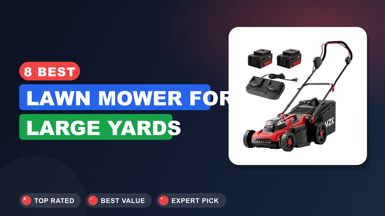 8 Best Lawn Mower for Large Yards