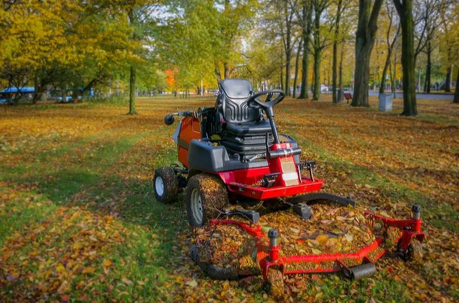 Can a lawn mower cut leaves?