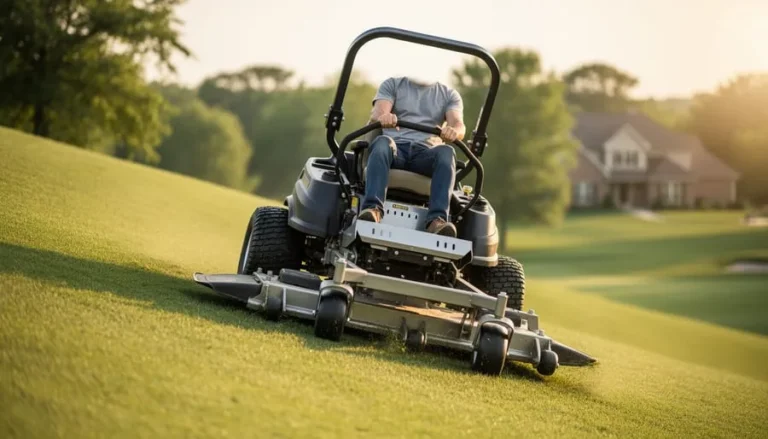 Can you use a lawn mower on a hill?