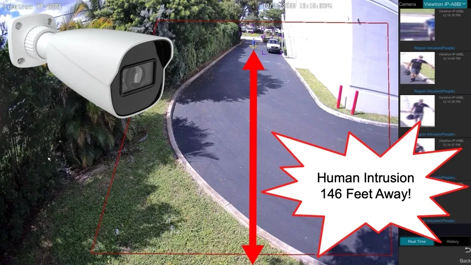 Detection distance vs. identification distance