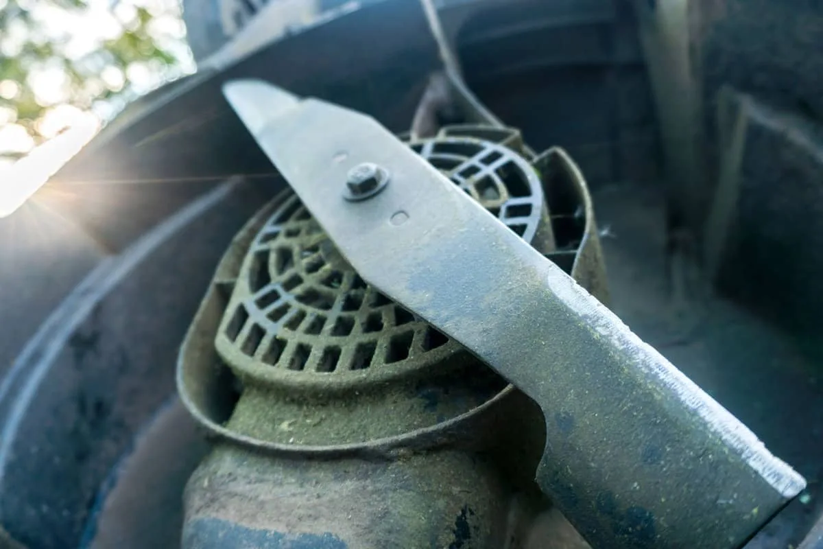 dull lawn mower blade