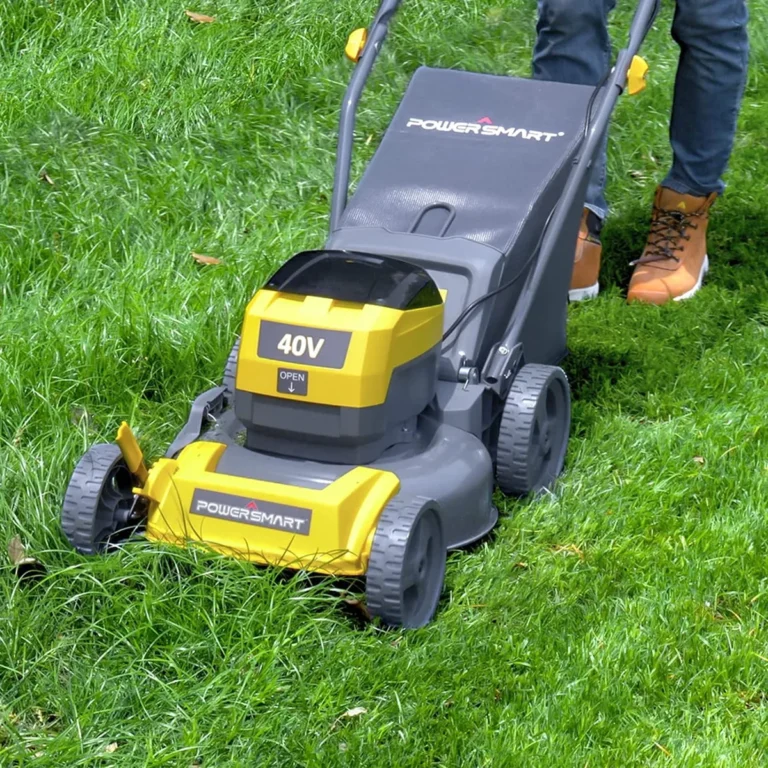 How long does a battery lawn mower run?