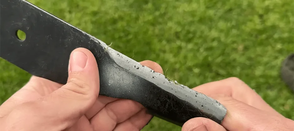 lawn mower blade balance test