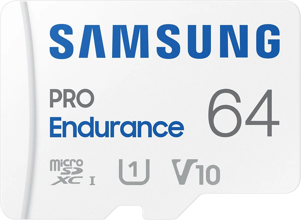 microSD card for security camera