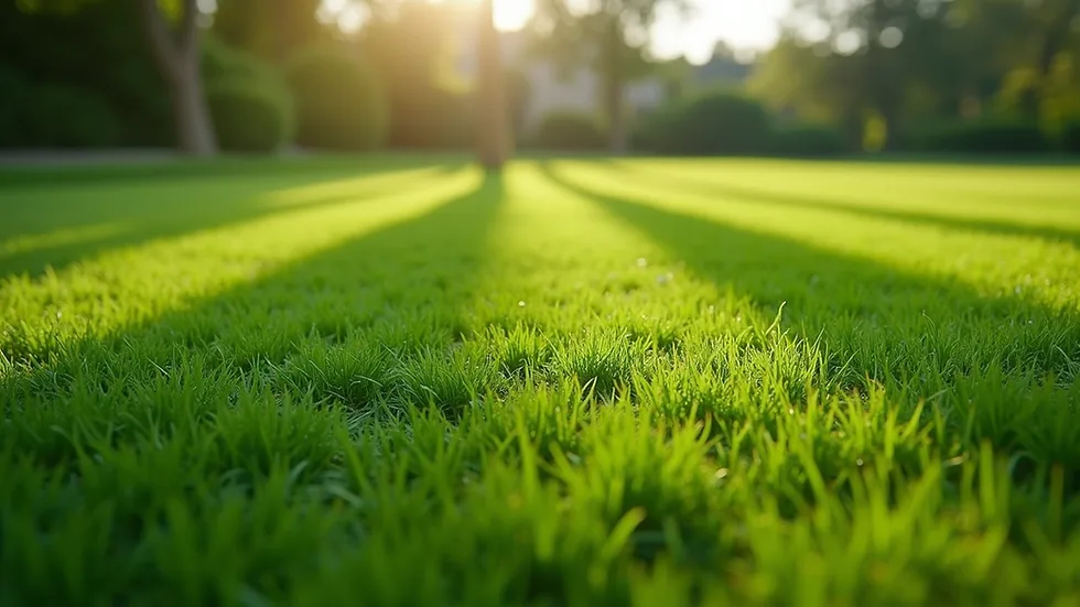Mowing height by grass type