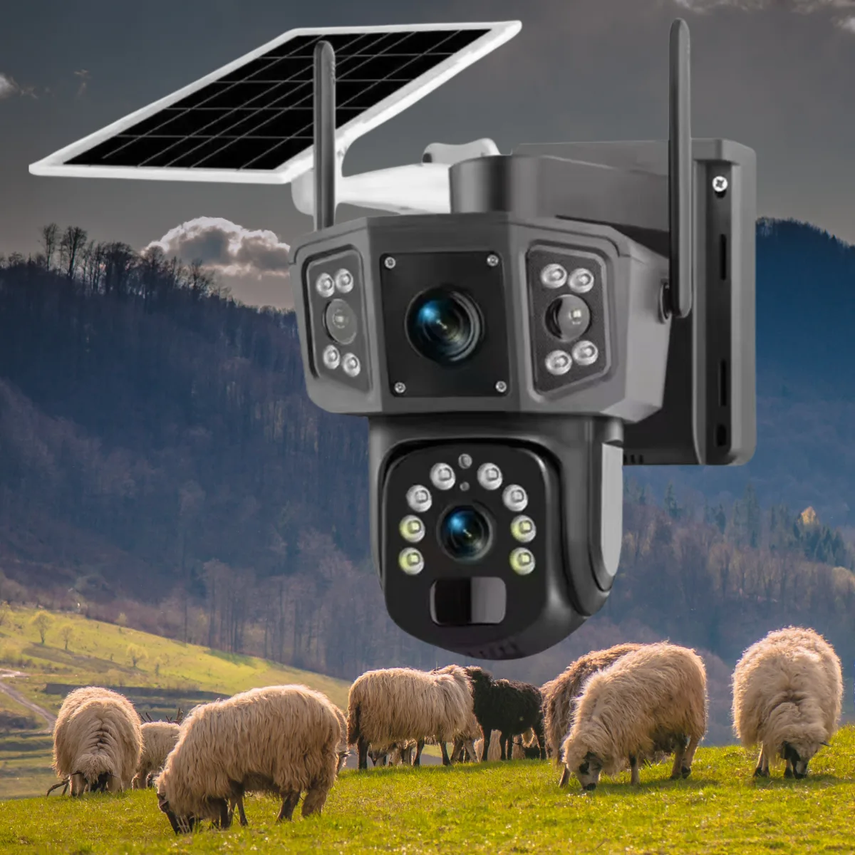 remote solar security camera