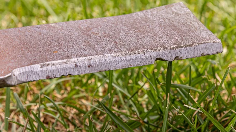 signs of dull mower blades