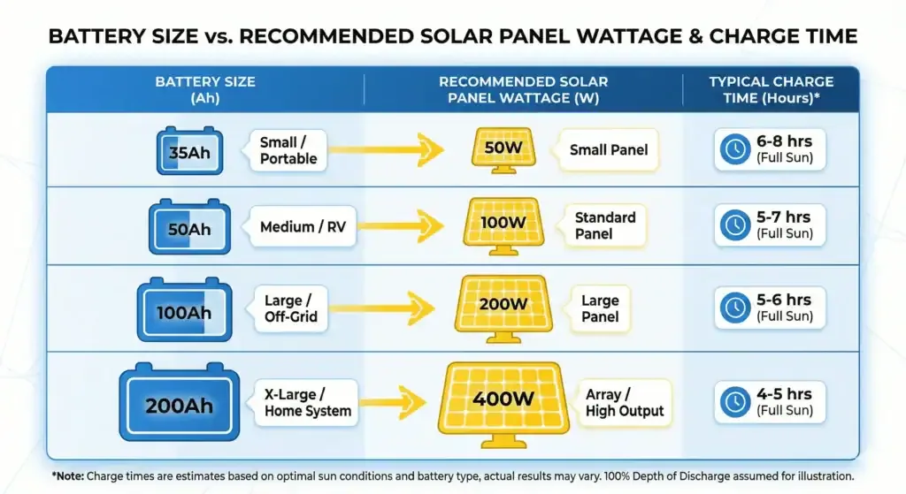 Solar panel wattage