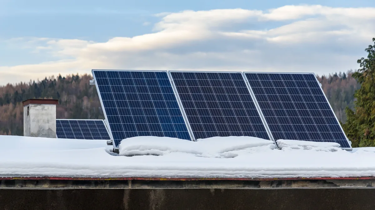 Solar security camera winter performance