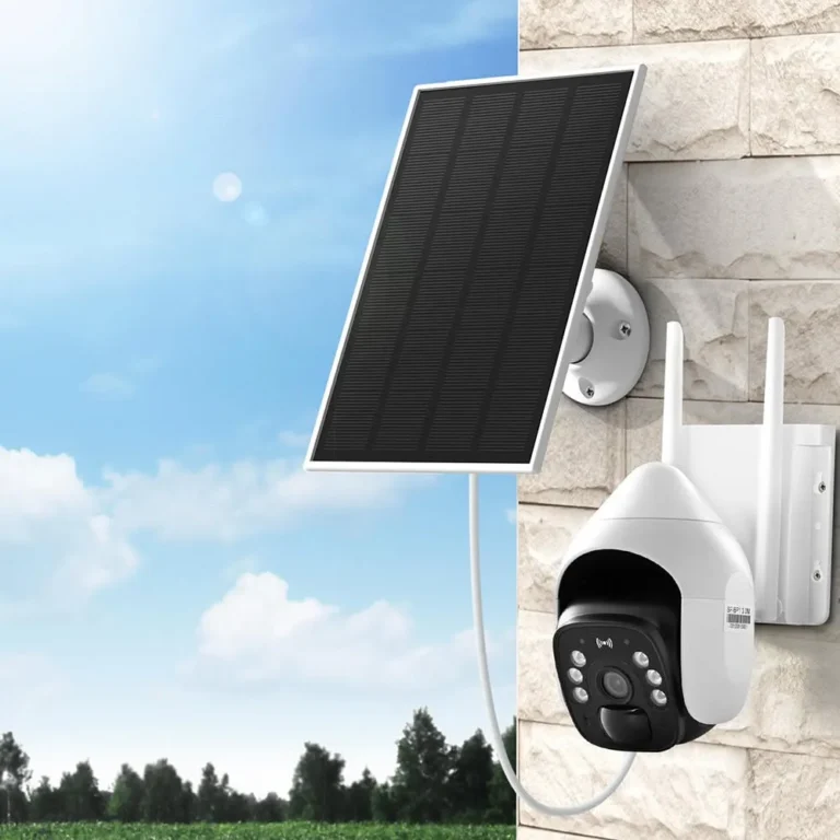 What direction should a solar security panel face?