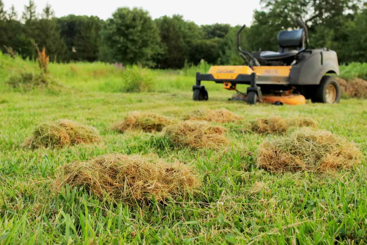 Why is my lawn mower leaving grass behind?